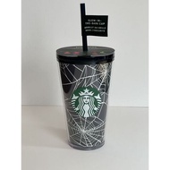 Starbucks Halloween 2021 Glow In The Dark Spider Web Cold Cup