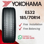 1857014 185 70 14 185/70R14 185-70-14 YOKOHAMA BLUEARTH ES32 Car Tyre Tire  (FREE INSTALLATION)