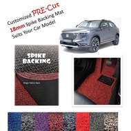 Honda HRV 2022 - 2025 Pre-Cut Customize Spike Backing Carpet / FloorMat 18mm +/-