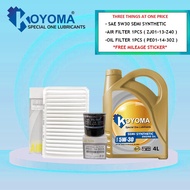 MAZDA 2, 3 1.6 NON-SKYACTIV OIL FILTER + AIR FILTER + KOYOMA 5W30 SEMI SYNTHETIC ENGINE OIL