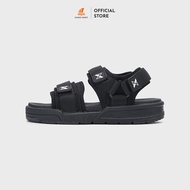 ZX 2125 All Black men's and women's Sandal, 2 large straps with lining, 3.5cm Phylon sole, 3 layers 