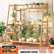 Bamboo Flower Pot Stand Plant Garden Rack balcony rack Indoor Outdoor Potted Plant Stand Shelf Balco