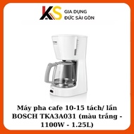BOSCH TKA3A031 10-15 cups/time coffee maker (white - 1100W - 1.25L)