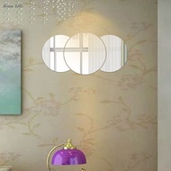 2017 New Mirror Tile Wall Sticker 3D Decal Mosaic Stick On Modern Art Room Decor 3D Wall Stickers Ad