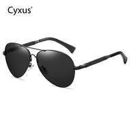 Cyxus Spring Stretchable Fashion Aviator Glasses Polarized Retro Sunglasses for Women or Men UV400 P