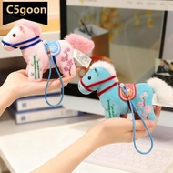 C5GOON Creative Plush Horse Keychain Mascot Dolls 12cm Stuffed Animal Keyring Cute Chinese Style Zod