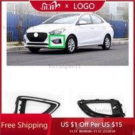 Front Bumper Fog Lamp Frame Fog Light Fog Lamp Cover Hood Garnish For Hyundai Verna Reina 2017 2018 