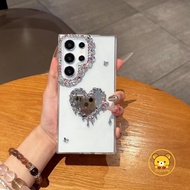 Heart-Shaped Mirror Casing For OPPO Reno 15F 15 Pro Max Mini 15C 14F 14 13F 13 12 11 Pro 12F 11F 10 