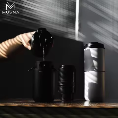 Muvna Portable Pour-Over Coffee Machine for Outdoor Travel & Home, 3-in-1 Pour-Over Coffee Dripper P