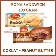 ROMA SANDWICH Large 189 Grams CHOCOLATE Peanut Butter Biscuitpeanut
