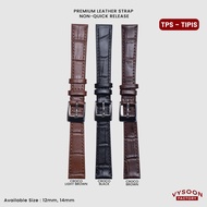 Fossil AC 12mm 14mm. Leather Watch Strap/Fossil Watch Strap