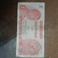 uang kuno 1 rupiah 1968