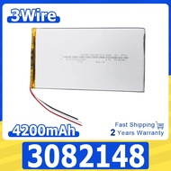 3.7V 15.54Wh 4200mAh Li-Polymer Rechargeable Li Lithium Battery 3082148 Lipo Repair For Freewrite Tr