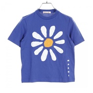【日本直送】 MARNI 瑪尼 T恤 花 棉布 藍色的 多色的 亮片 孩子們