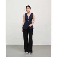 Karakiri - Rowan Vest Chinese Vest Linen Vest Vest Woman
