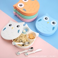 Ready Stock Owl 304 Knife Spoon Fork Set Children Household Baby Cartoon Tableware Eating Complement