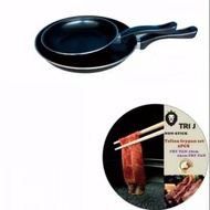 READY STOK Teflon Set 2 Pcs Fry Pan Set 18 cm dan 25 cm / Gratis Packing Dus dan Bubble Wrap / Teplo