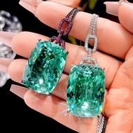 Zhuangshengsheng Jewelry Simulation Para Green Luxury Large Pendant Main Stone 20 * 28
