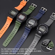 Rubber Strap for Casio G-SHOCK DW-5600 5610 DW-6900 GW-M5610 16mm Men Sport Waterproof Silicone Repl