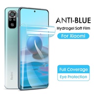 Full Cover Anti-blue light Soft Hydrogel Film Screen Protector for Xiaomi Mi 12 11 12T 11T 10T 9T Redmi Note 12 Pro + 12s 11 11S 10 10s 9 9s 8 7 Poco F2 F3 F4 F5 X3 X4 GT X5 M3 M4 M5 M5S K20 K30 Pro Max Lite 12C 10C 10A 9T 9A 9C 8A 7A