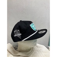 NE Golfer Aqua ING 2020 La Raiders Black Cap Rope Baseball Cap Snapback Adjustable