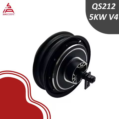 QS Motor 10x2.15inch QS212 5000W V4 Hub Motor BLDC Electric Scooter Hub Motor