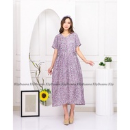 Baju Daster Dress Kimono Piyama SUMER Busui Kancing Depan Dada Tidur Remaja Wanita Tali Samping Kana