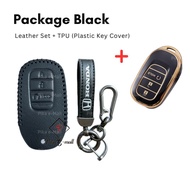 Honda HRV Key Cover 2024 Leather Key Case Sarung Remote Kereta Honda Hrv Accessories 2022 - 2025