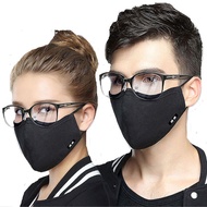 Korean Cotton Face Mask Anti-Dust Mask Respirator with Activated Carbon Filter Anti Dust Black Kpop Glasses Mask On The Mouth