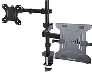 StarTech.com Monitor Arm with VESA Laptop Tray, For a Laptop (4.5kg/9.9lb) and a Single Display up t