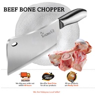 BEEF BONE CHOPPER STAINLESS STEEL KNIVES PISAU POTONG DAGING POTONG TULANG DAGING KNIFE SET VIRAL HE