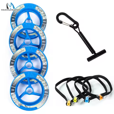 Maximumcatch Chameleon Invisible Tippet Line (1x,2x,3x,4x,5x,6x) 50M Fly Fishing Tippet Line with Ti