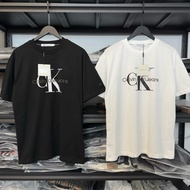 [100% Original] Calvin Klein Jeans CK embroidered logo T-shirt (Unisex)