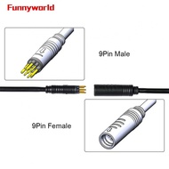 Motor Cable 9 Pin Connector Black Ebike Female 3Pin Phase Position Hot Sale