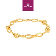 HABIB Oro Italia 916 Yellow Gold Bracelet GW43650723