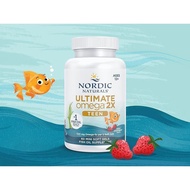 Nordic Naturals Ultimate Omega 2X Teen, Strawberry - 60 Mini Soft Gels - 1120 mg Total Omega-3s with