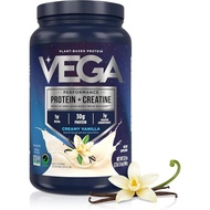 Vega Protein + Creatine – 30g Plant Based Protein Powder + 3g Creatine So You Bounce Back Faster – L