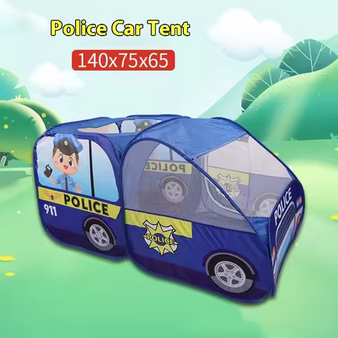 Super Large New Children's Tent Cartoon Car Theme Tent Indoor and Outdoor Game House Automatic and C