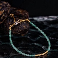 記憶合金水晶手鍊系列 祖母綠 14K包金 GF 手鍊