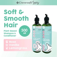 [Mix 3] ❤️Cloversoft Loves Soft and Smooth Tranquility Plant Based Shampoo and Conditioner [500ml]