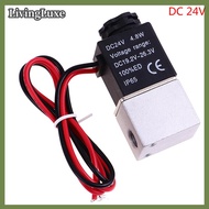 LivingLuxe Van điện từ 12V 24V 110V 220V 380V 1/8 "Van khí nén tác động trực tiếp 2 chiều