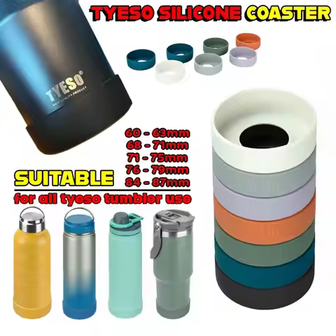 Universal 71-75mm Silicone Coaster Bottom Cover for Tyeso Water Bottle Anti Slip Bottom Sleeve Cover
