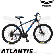 PROMO BESAR BESARAN Sepeda Atlantis AT-69 24" 26" 27.5" Sepeda MTB Atlantis Sepeda Gunung - Black Bl