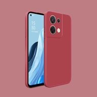 soft case silikon oppo reno 8 5g &amp; reno 8 pro 5g sandstone - merah reno 8 pro 5g