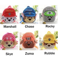 Cute Paw Patrol Plush Backpack Chase Marshall Rocky Zuma Skye Rubble Soft Stuffed Plush Bag Kids Backpack
