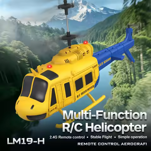 LM19 H Remote Control Helicopter 3 5 Channel Huey Fixed Height 3 Speed Modes 2 4G Simulation Model S