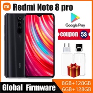 โทรศัพท์เดิม Xiaomi Redmi Note 8 Pro สมาร์ทโฟน,โทรศัพท์มือถือ Android Global ROM Version โทรศัพท์มือถือ Dual SIM Celulares