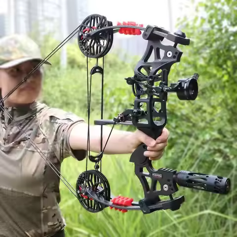 Junxing M109E Compound Bow Shooting Steel Ball 30-60Lbs Archery Equipment Suitable For Shooting And