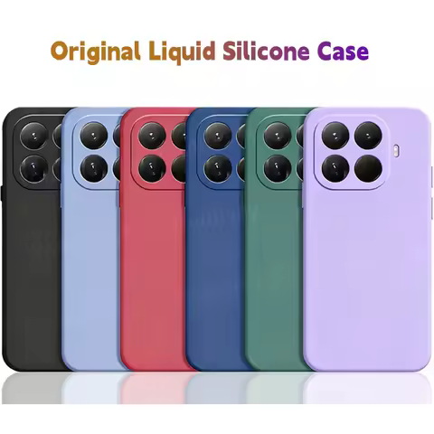 For Xiaomi 15T Pro Case Xiaomi 15T Pro Cover Funda Shell Coque Original Liquid Silicone TPU Soft Pho