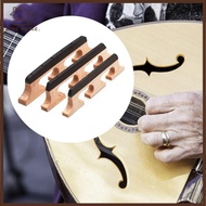 YELGIRL Banjo Bridge Parts, Wooden 5 Strings String Banjo Bridge, Accessories Maple Ebony Instrument